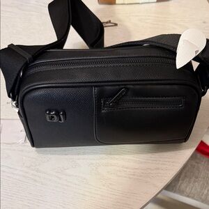 Sleek Black Crossbody Bag
